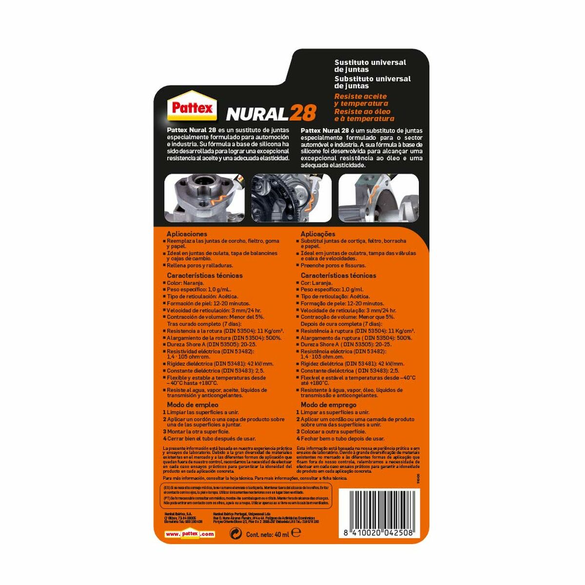 Förnyare av fogar Pattex Nural 28 Orange 40 ml (1 antal) - 3