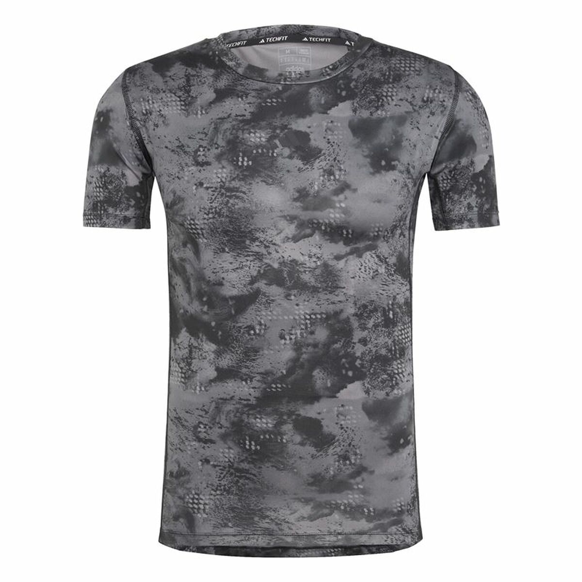 T-shirt med kortärm Herr Adidas Techfit Training Aop (2XL)