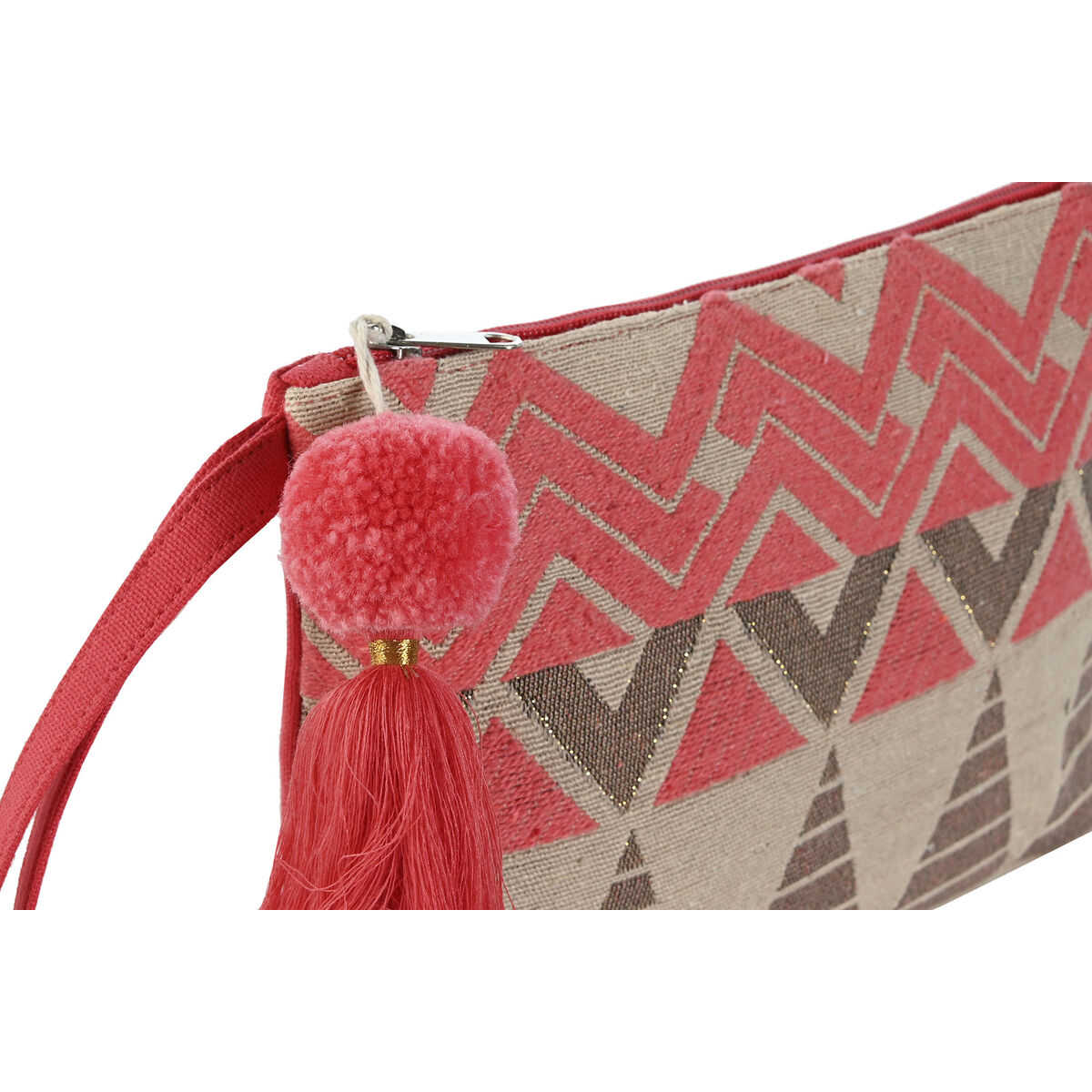 Resenecessär Home ESPRIT Beige Fuchsia 26 x 2 x 19 cm - 4