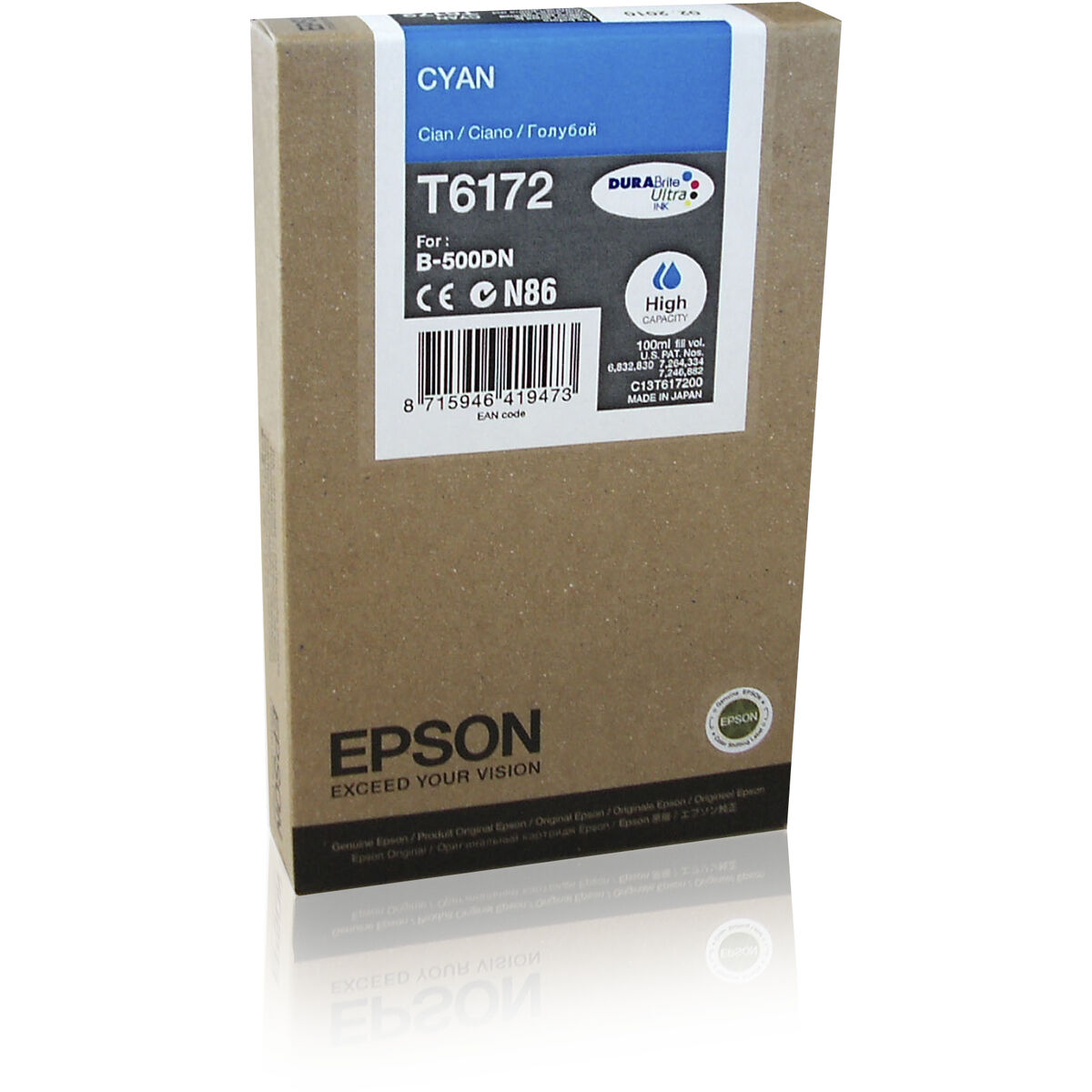 Original Bläckpatron Epson C13T617200 Turkos