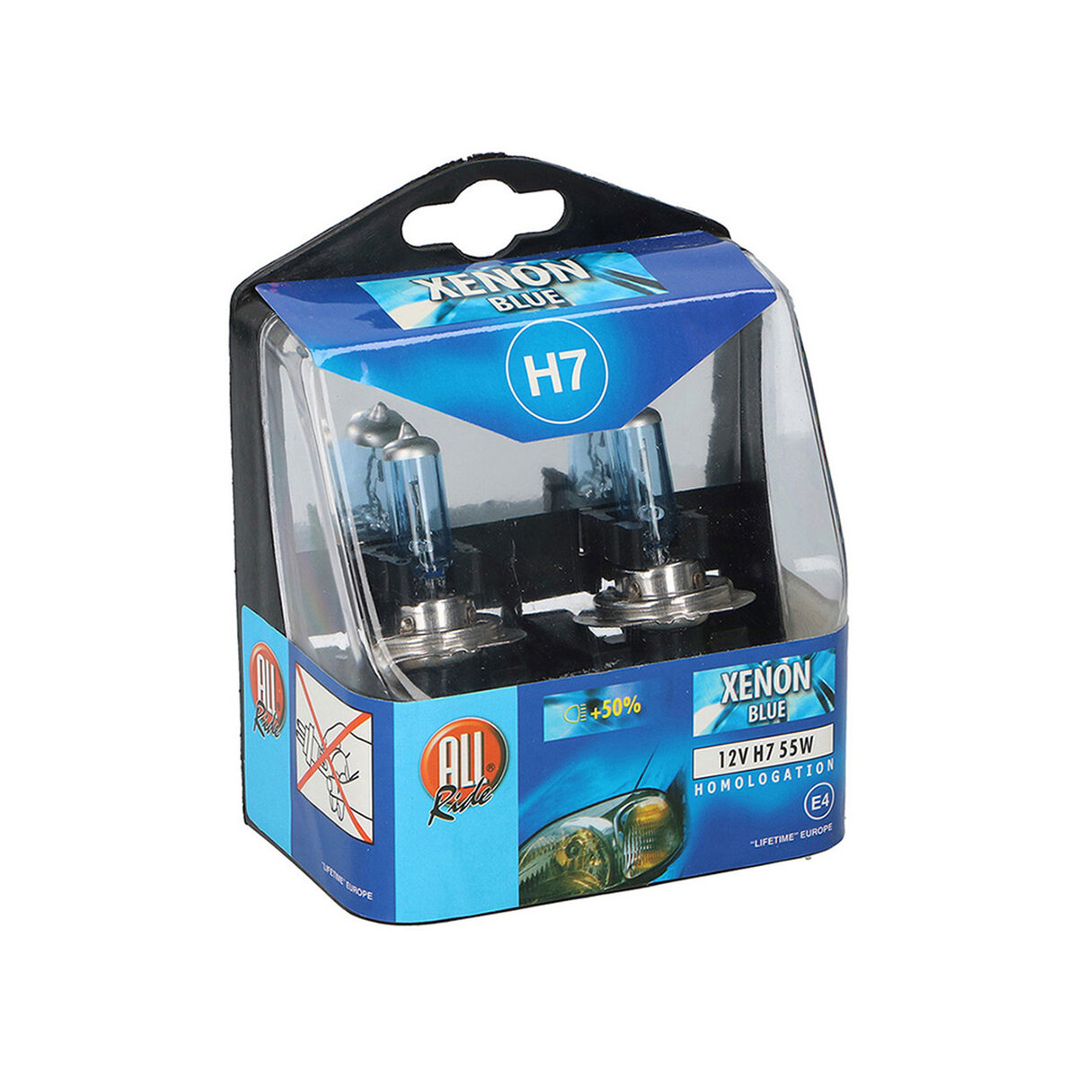 Trådlglödlampa Dunlop H7 Xenon 2 antal - 3