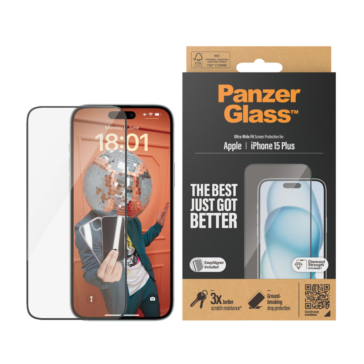 Skärmskydd för Mobiltelefon Panzer Glass 2811 Apple - 3