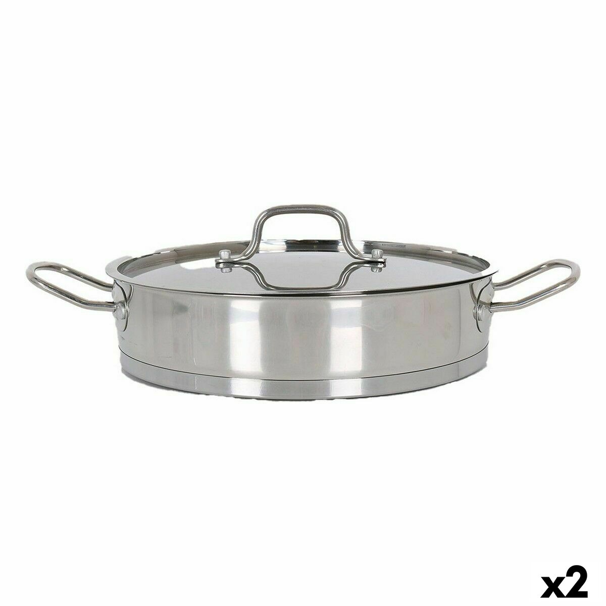 Kastrull med glaslock Quttin 6 L Ø 32,8 cm (2 antal) - 3