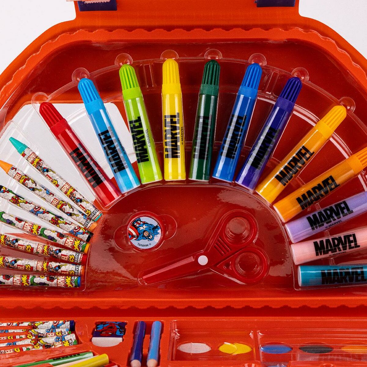 Brevpapper Set Marvel 50 Delar Röd - 7