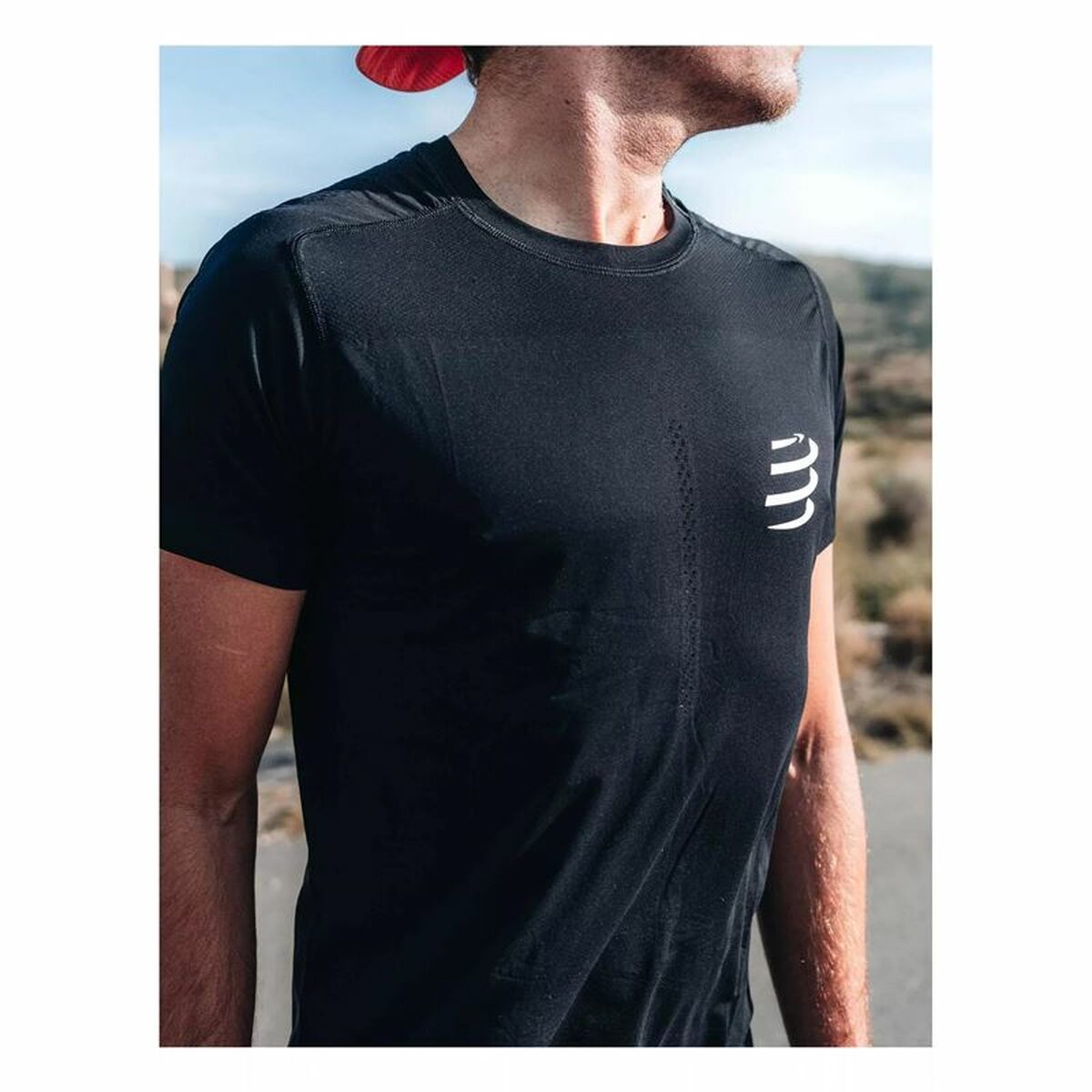T-shirt med kortärm Herr Compressport Performance Svart - 5