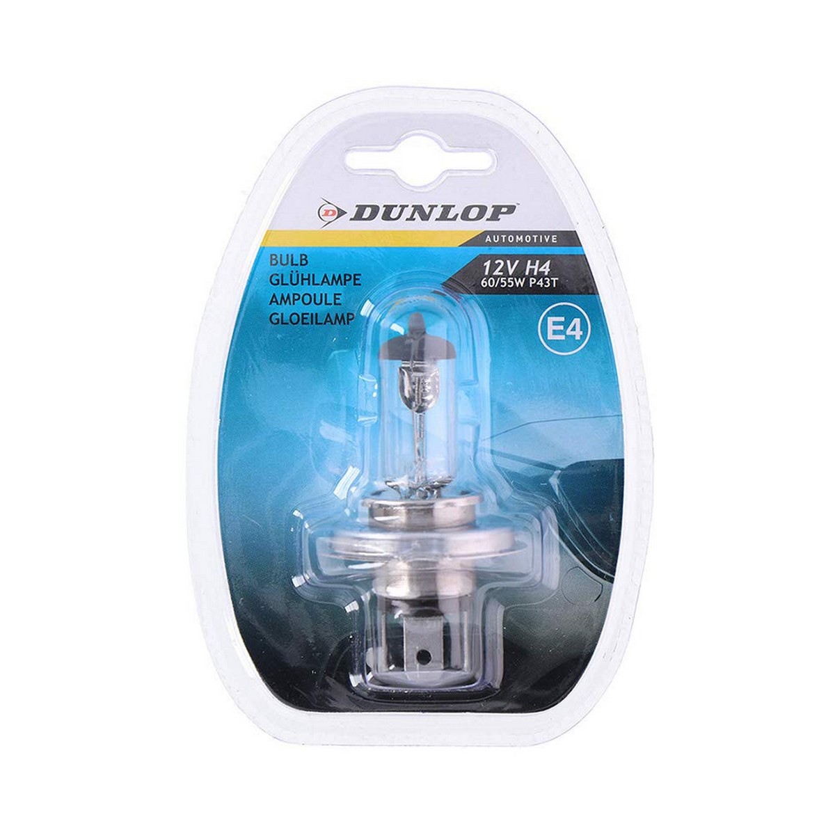 Trådlglödlampa H4 E4 Dunlop