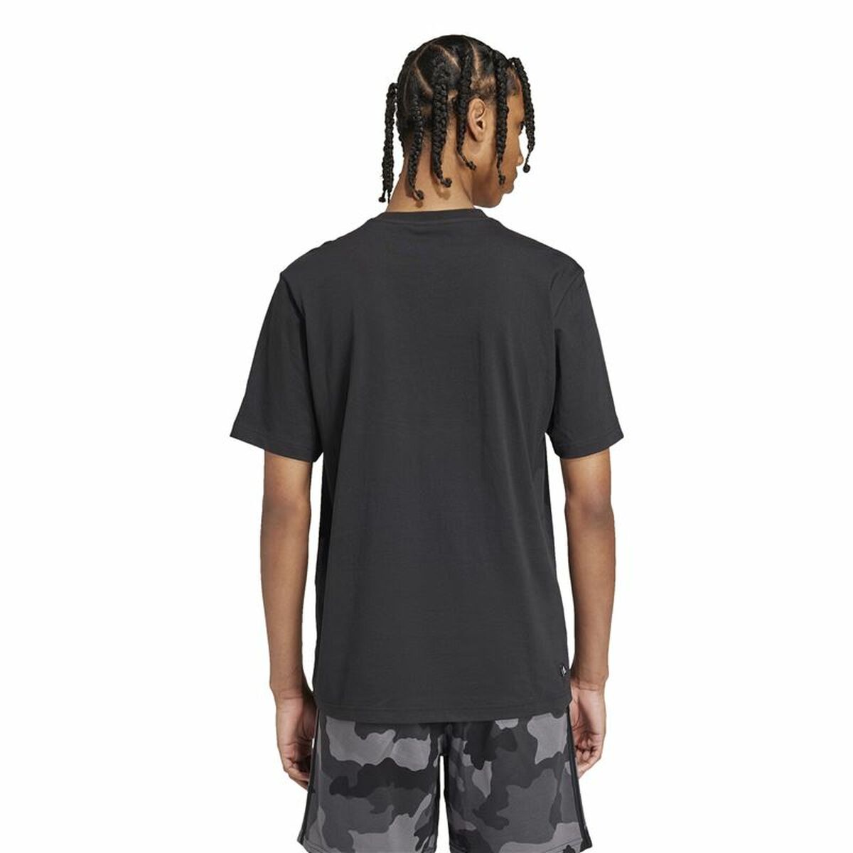 T-shirt med kortärm Herr Adidas Remoji Pocket Graphic Svart - 3