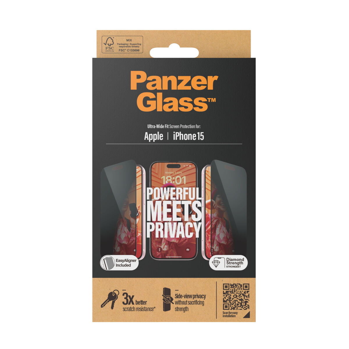 Skärmskydd för Mobiltelefon Panzer Glass P2809 Apple - 4