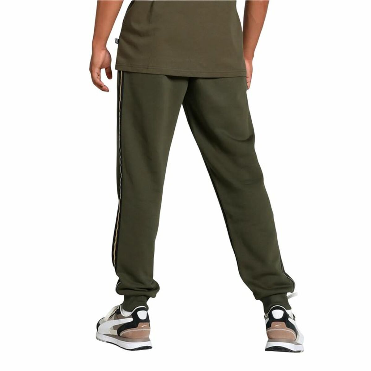 Långa träningsbyxor Puma Ess Tape Minimal Gold Män - 4