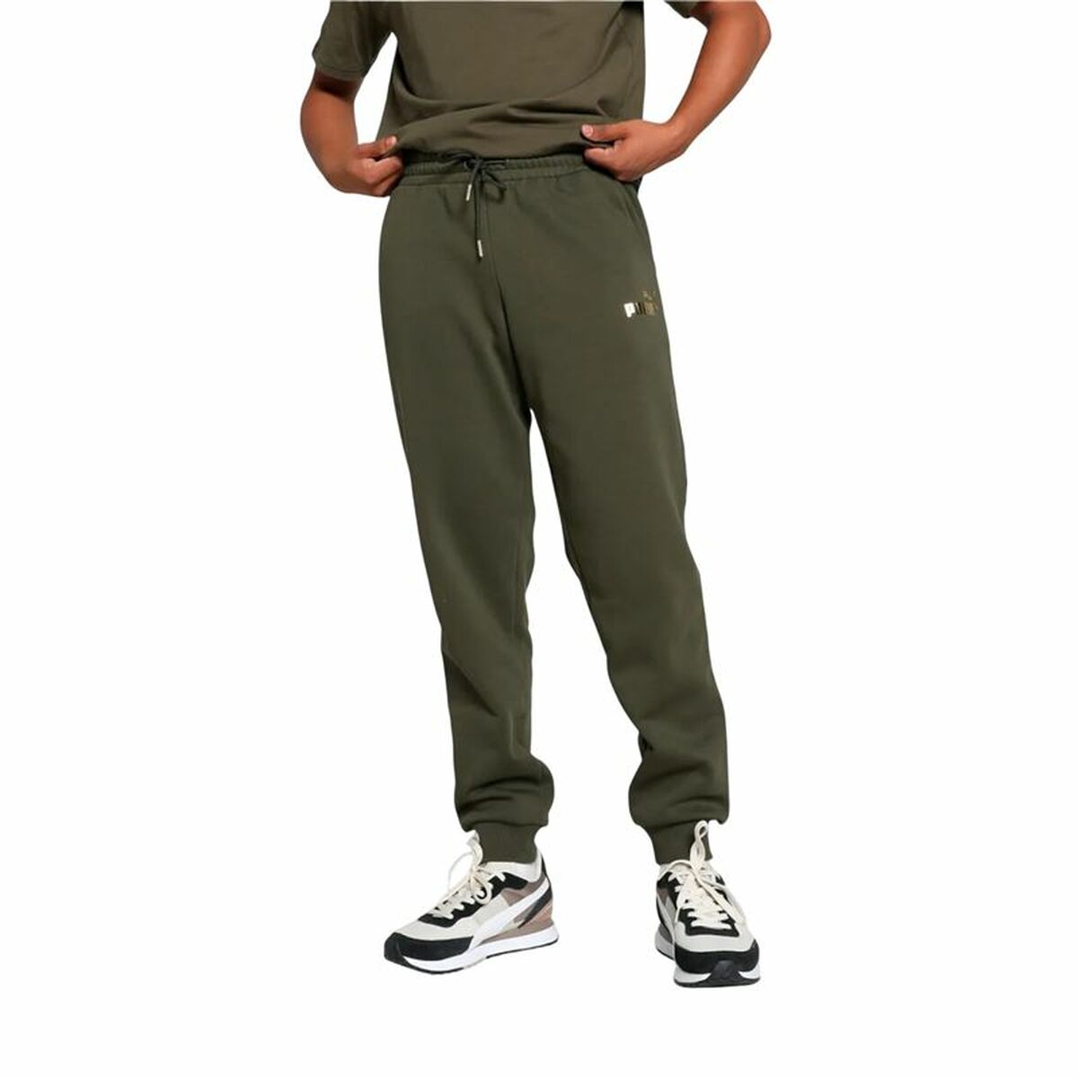 Långa träningsbyxor Puma Ess Tape Minimal Gold Män - 3