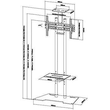 TV-fäste Neomounts PLASMA-M1700ES 55" 50 kg 35 kg
