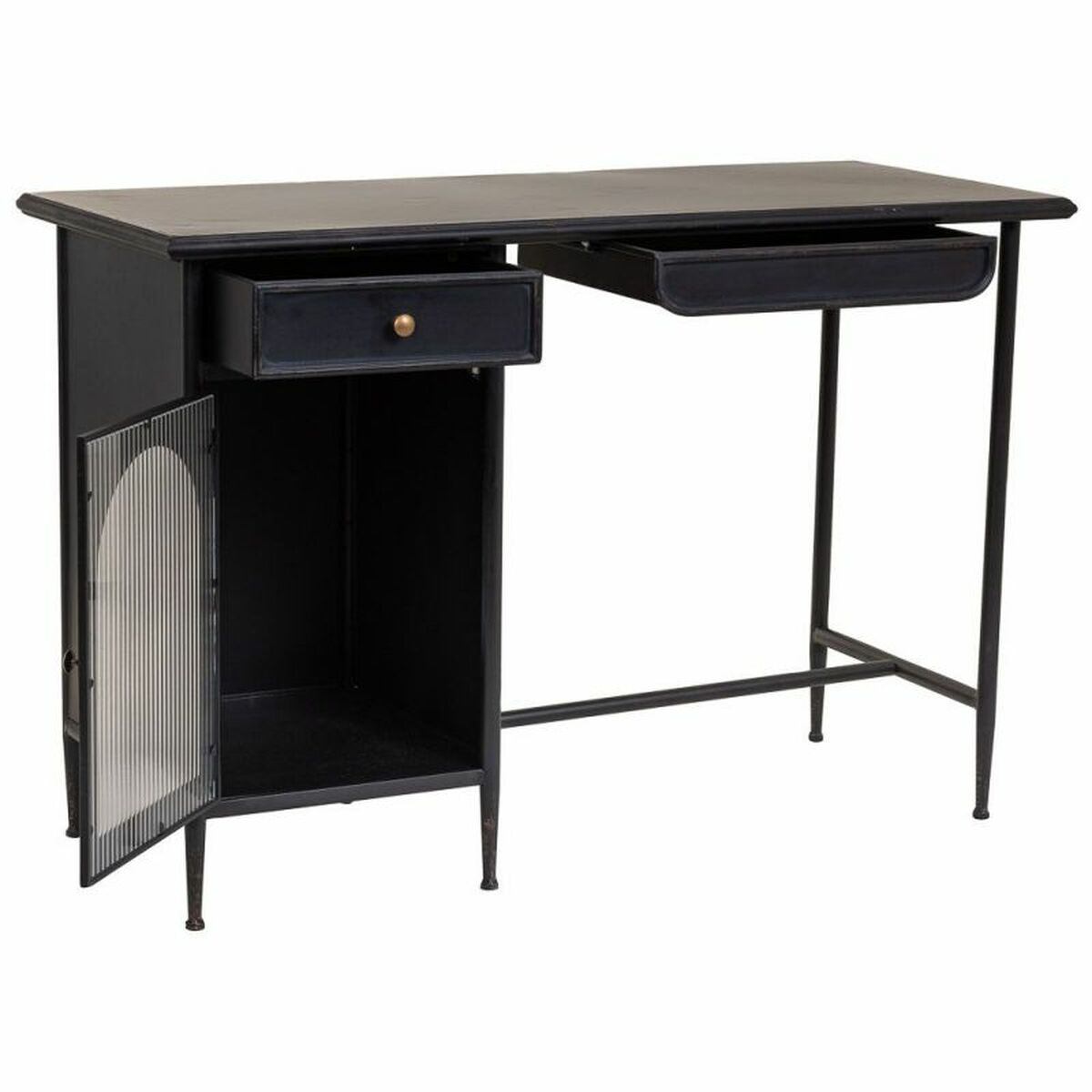 Skrivbord Alexandra House Living Svart 50 x 80 x 120 cm - 4