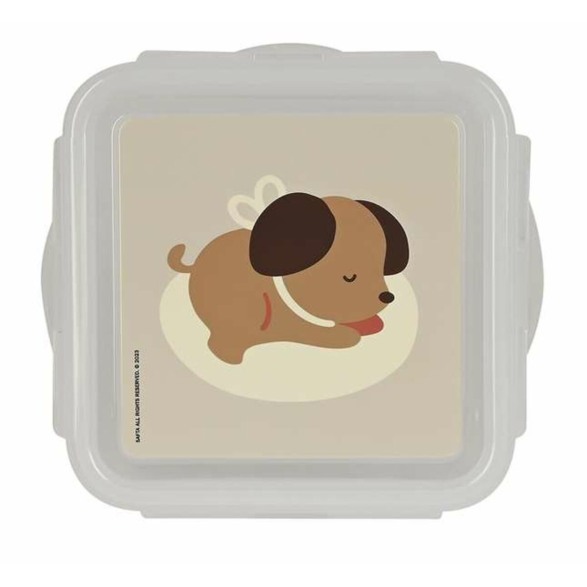 Lunchlåda Safta Puppy Beige Polyuretan 13 x 7,5 x 13 cm - 2