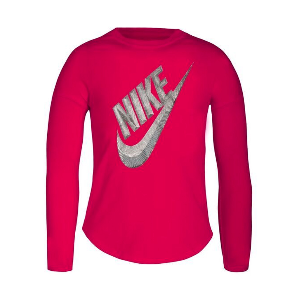 Långärmad t-shirt, Barn Nike C489S-A4Y Rosa - 5