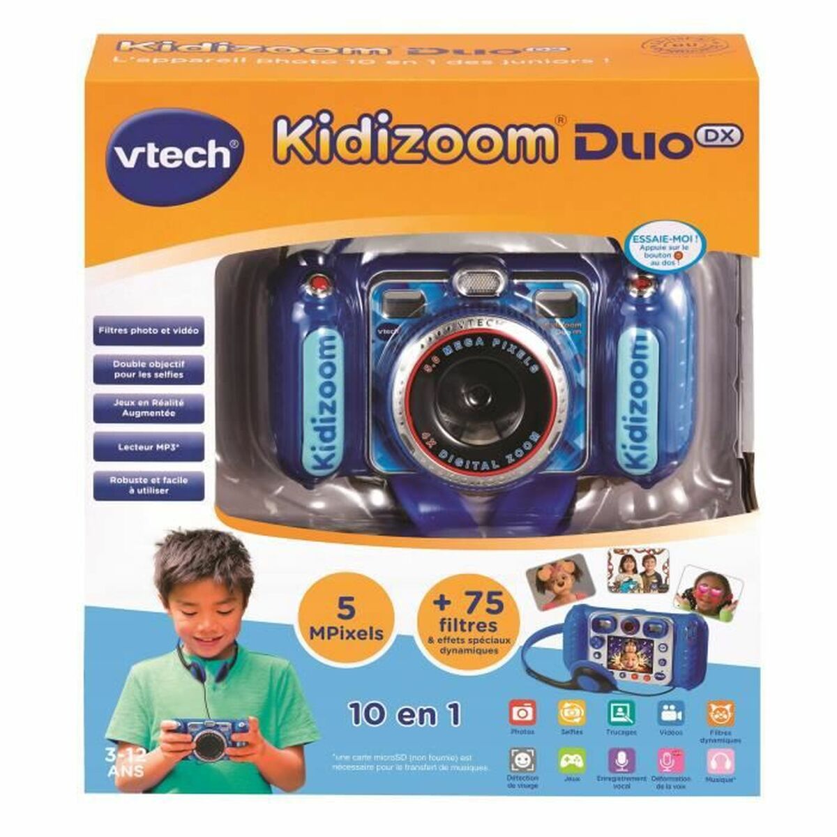 Digitalkamera för barn Vtech Duo DX bleu - 6