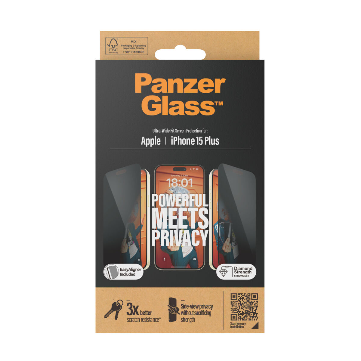 Skärmskydd för Mobiltelefon Panzer Glass P2811 Apple - 4