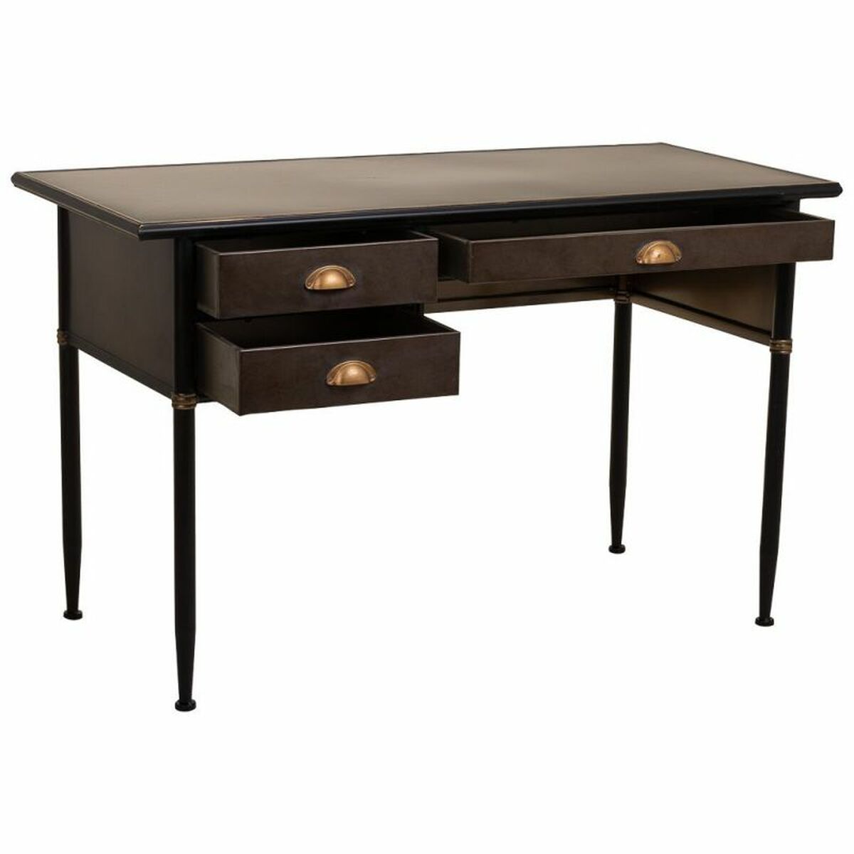 Skrivbord Alexandra House Living Brun 55 x 75 x 122 cm - 4