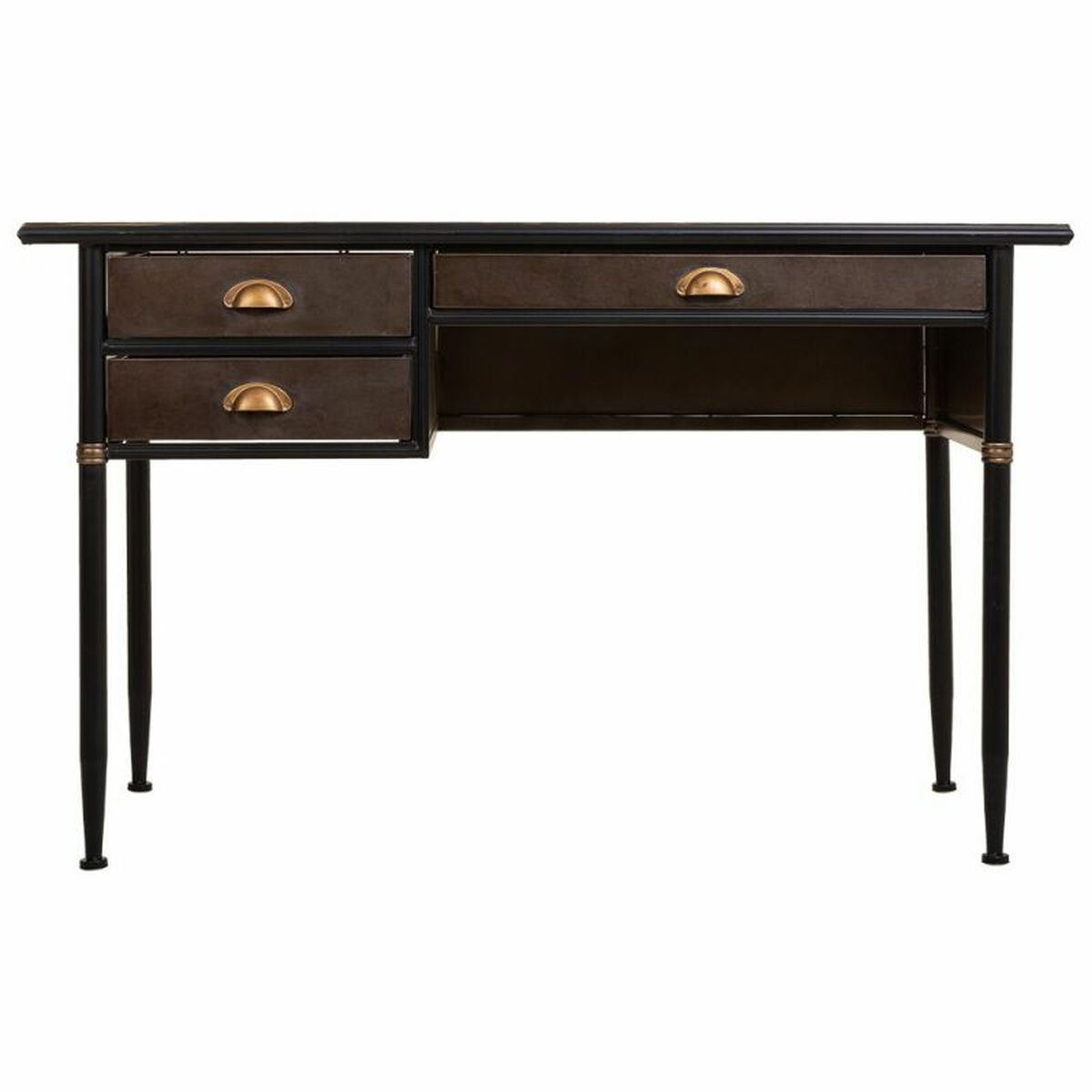 Skrivbord Alexandra House Living Brun 55 x 75 x 122 cm - 6
