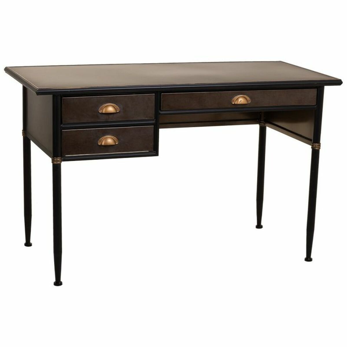 Skrivbord Alexandra House Living Brun 55 x 75 x 122 cm