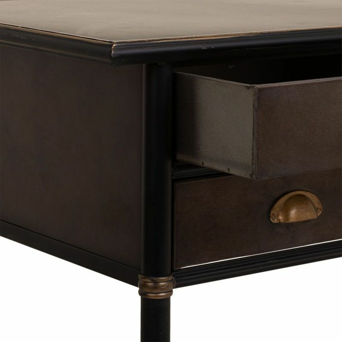 Skrivbord Alexandra House Living Brun 55 x 75 x 122 cm - 8