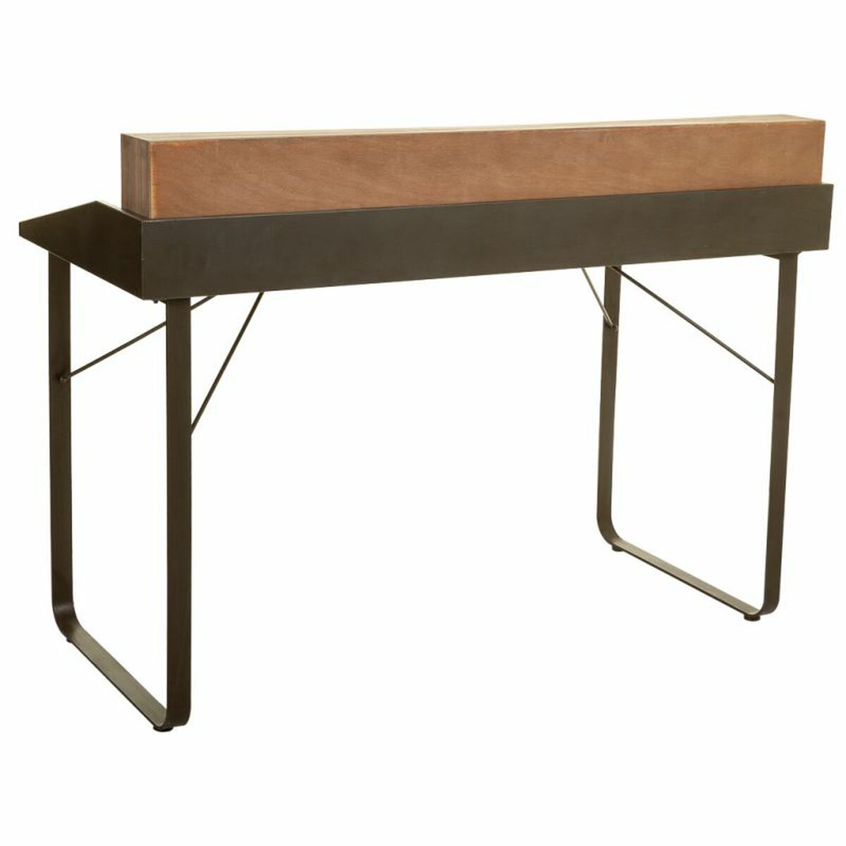Skrivbord Alexandra House Living Brun Trä Järn Platta Granträ 60 x 95 x 130 cm - 4