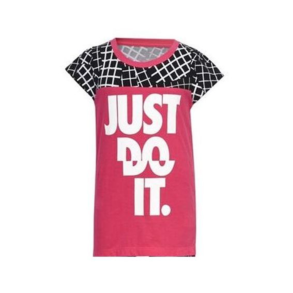 Barn T-shirt med kortärm Nike  848-A72  Rosa - 5