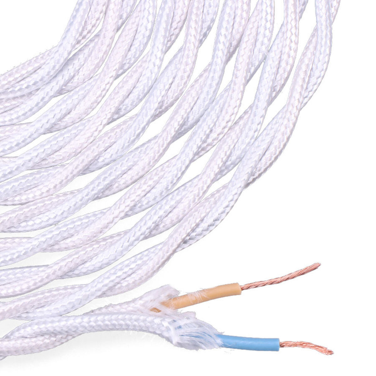 Kabel EDM 11876 C01 2 x 0,75 mm 5 m Vit Aluminium - 7