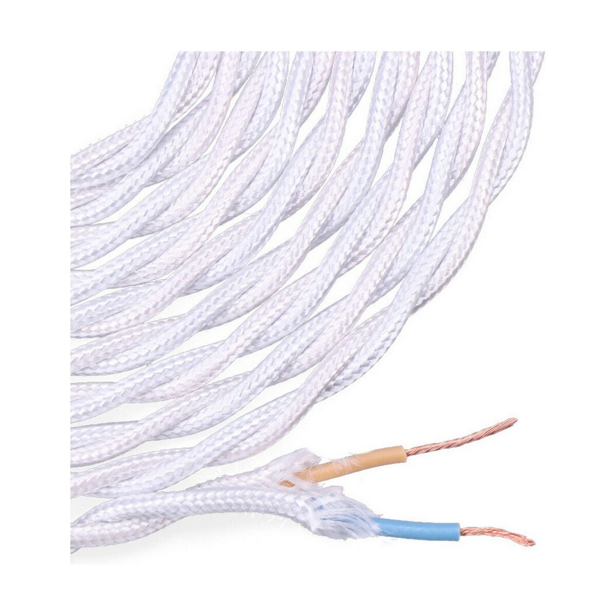 Kabel EDM 11876 C01 2 x 0,75 mm 5 m Vit Aluminium - 2
