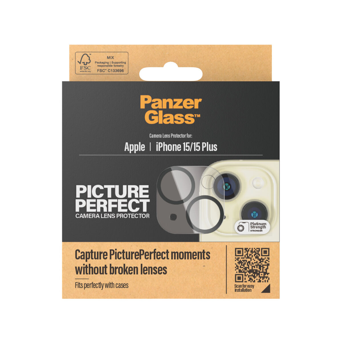 Skydd Panzer Glass 1136 Apple iPhone 15 - 4