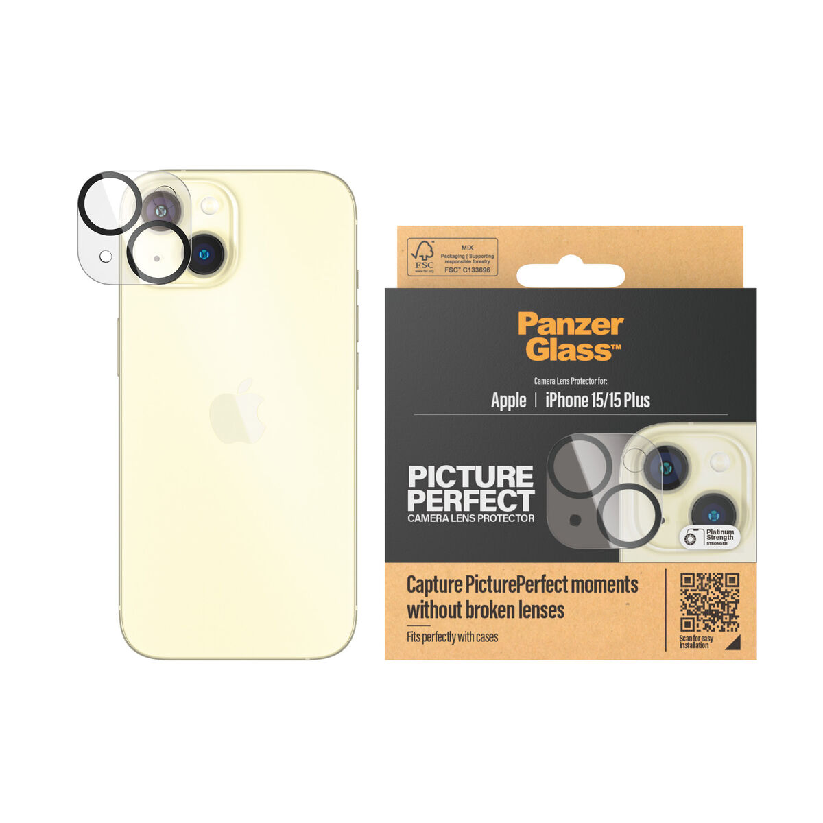 Skydd Panzer Glass 1136 Apple iPhone 15 - 3