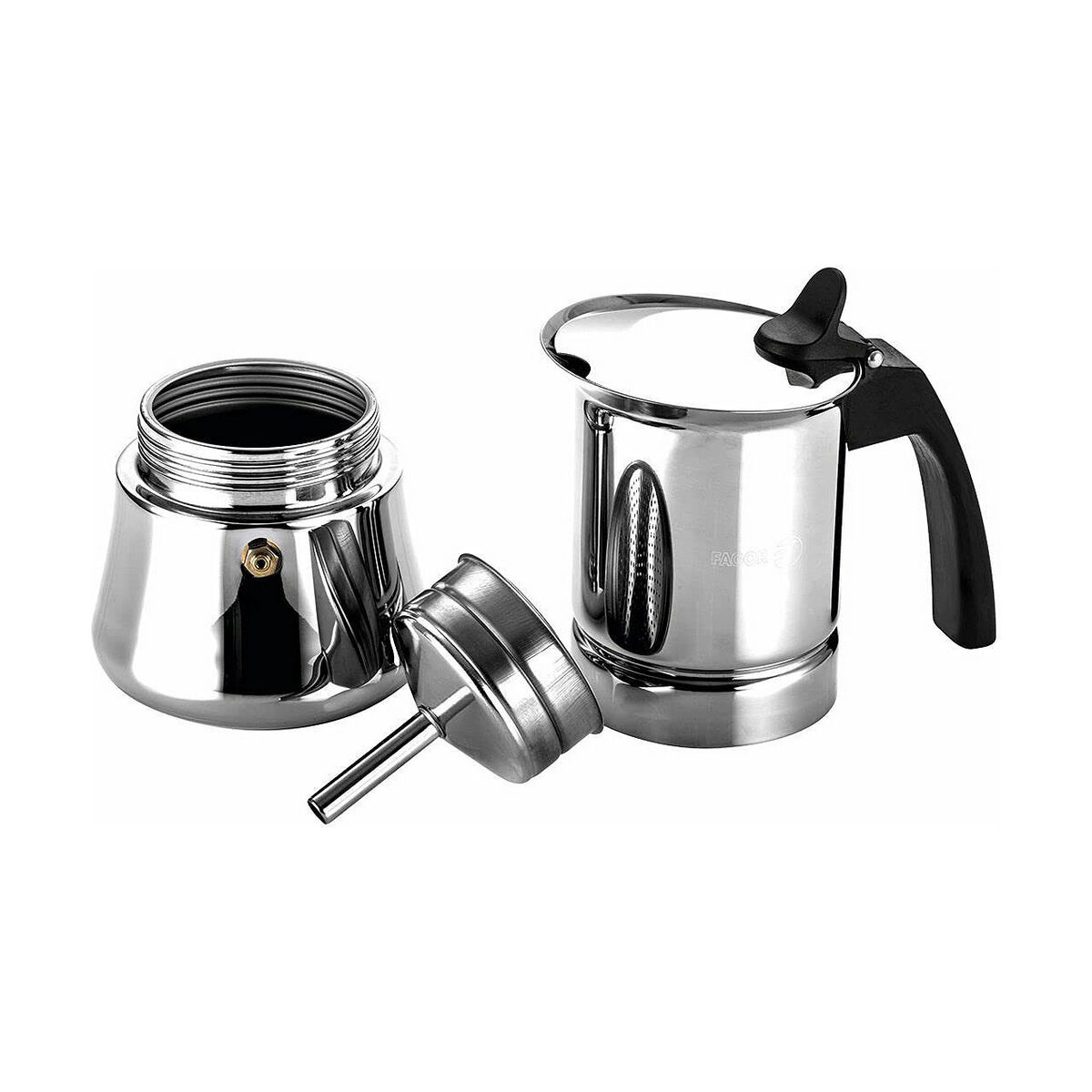 Italiensk Kaffepanna Fagor Etnica Rostfritt stål 18/10 6 Koppar - 10