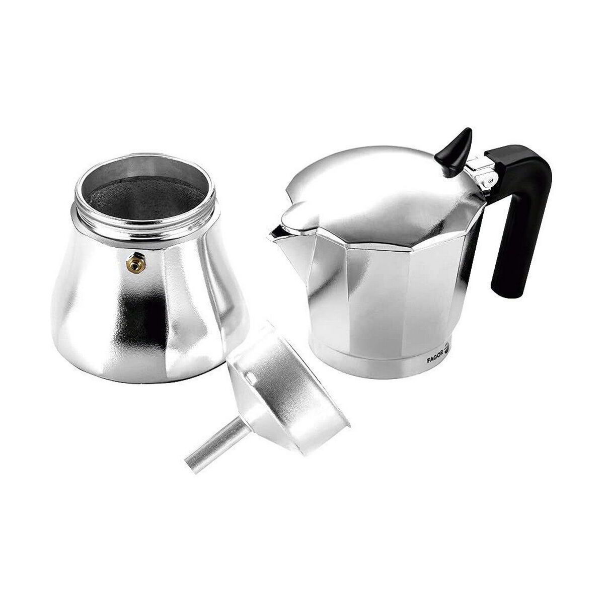 Italiensk Kaffepanna Fagor Cupy Aluminium 6 Koppar - 3