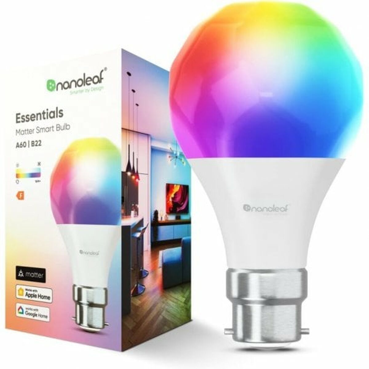 LED-lampa Nanoleaf Essentials Bulb A60 B22 F 9 W - 3