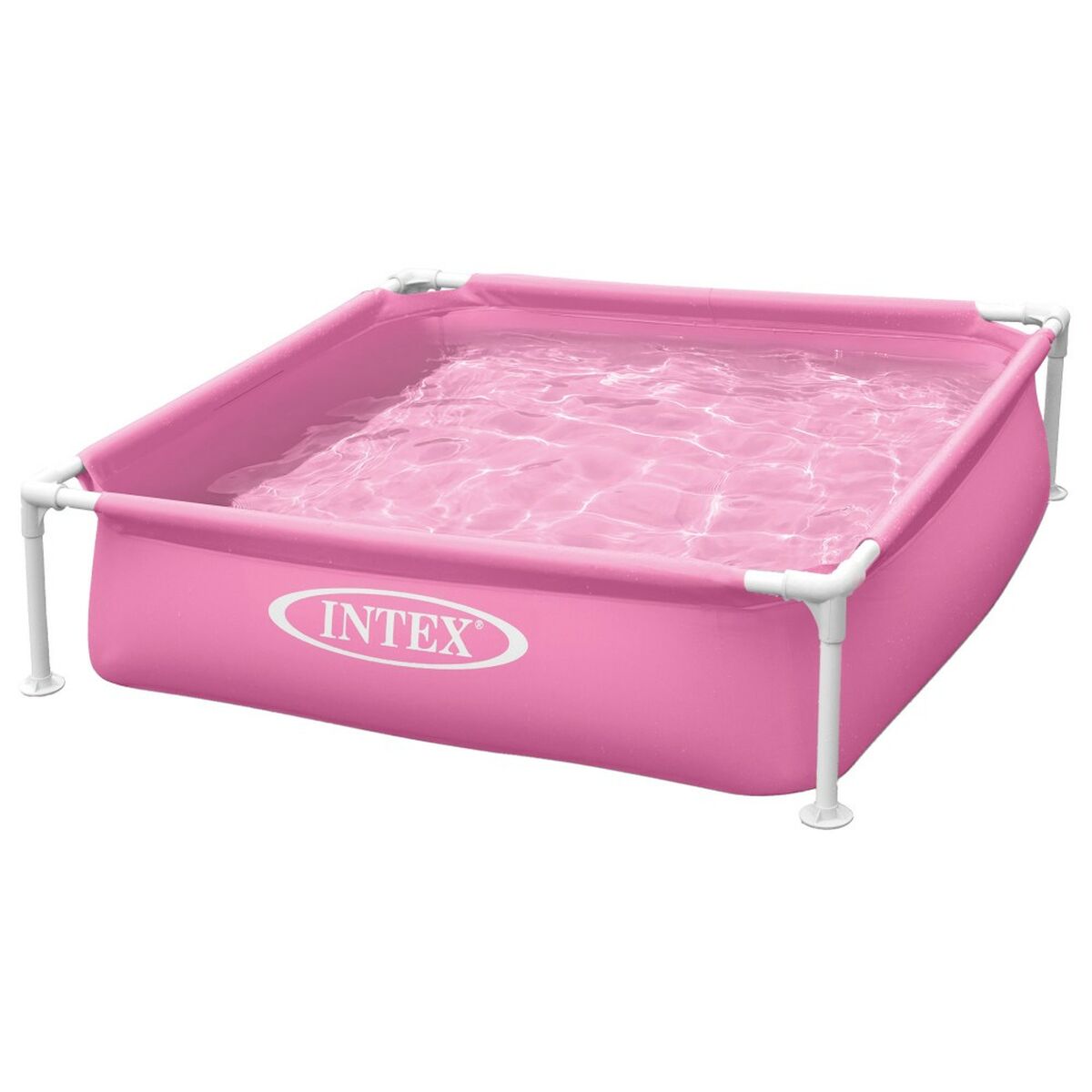 flyttbar pool Intex 342 L 122 x 30 x 122 cm Rosa (3 antal) - 8