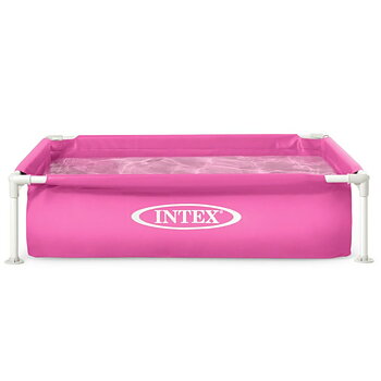 flyttbar pool Intex 342 L 122 x 30 x 122 cm Rosa (3 antal)