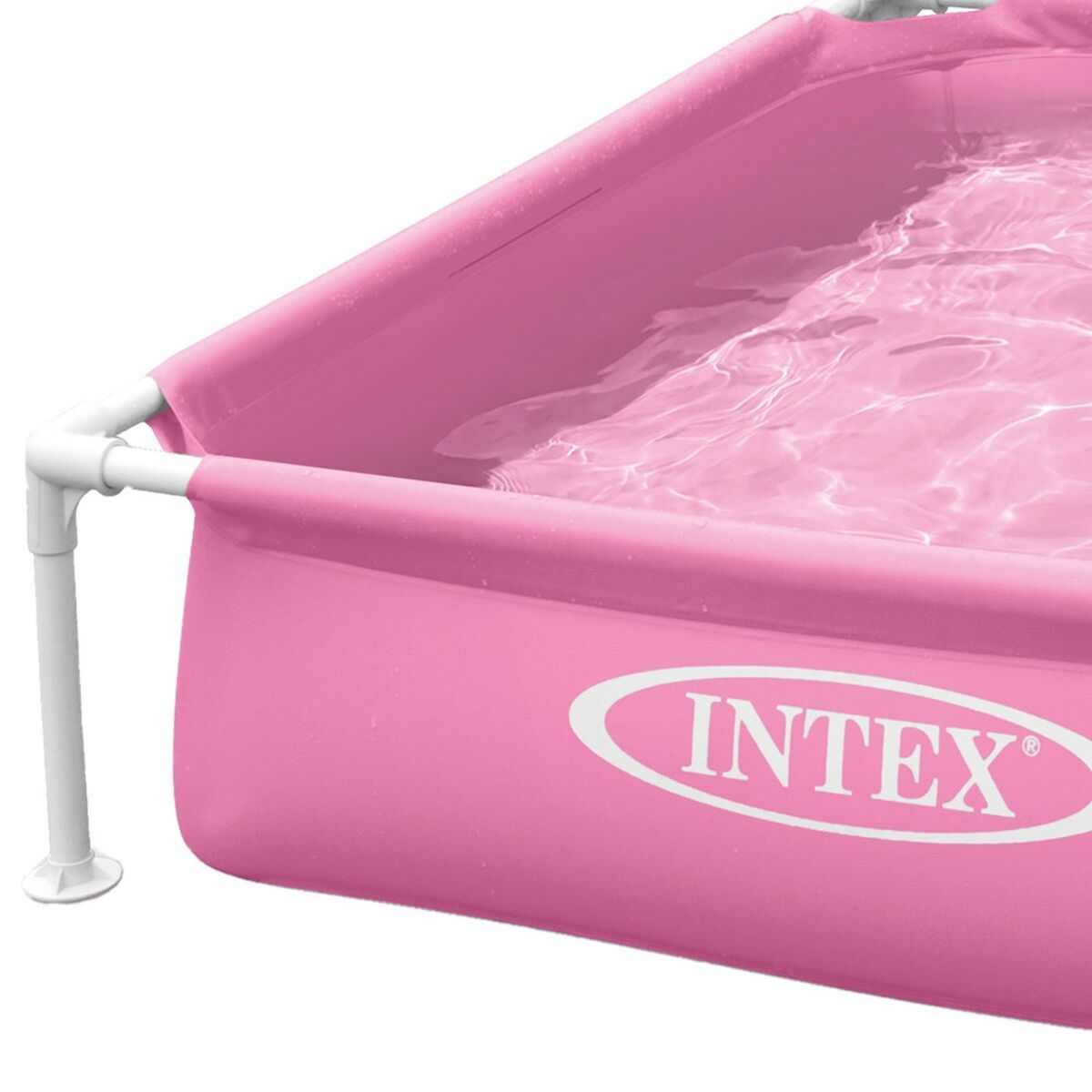 flyttbar pool Intex 342 L 122 x 30 x 122 cm Rosa (3 antal) - 5