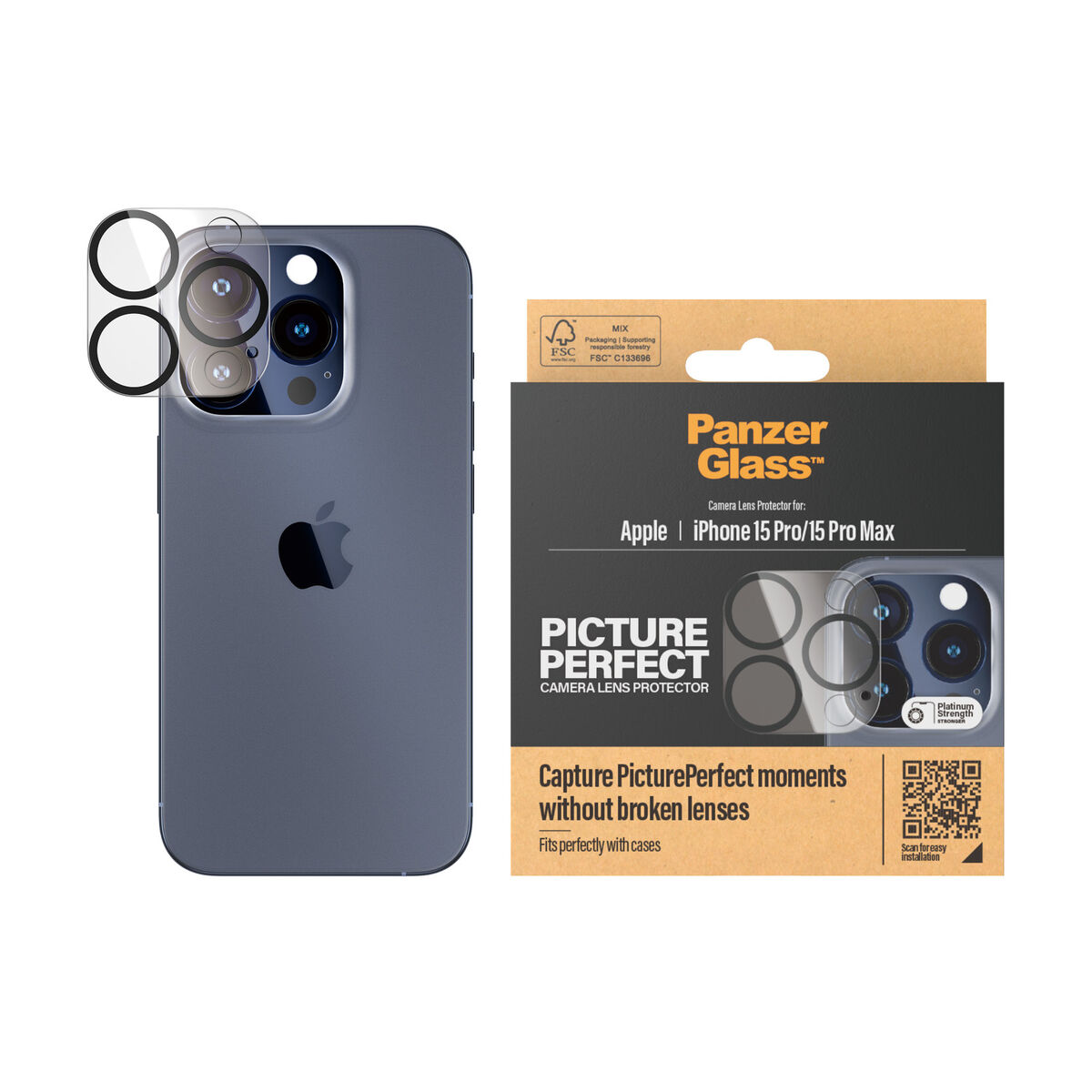 Skärmskydd för Mobiltelefon Panzer Glass 1137 Apple - 4