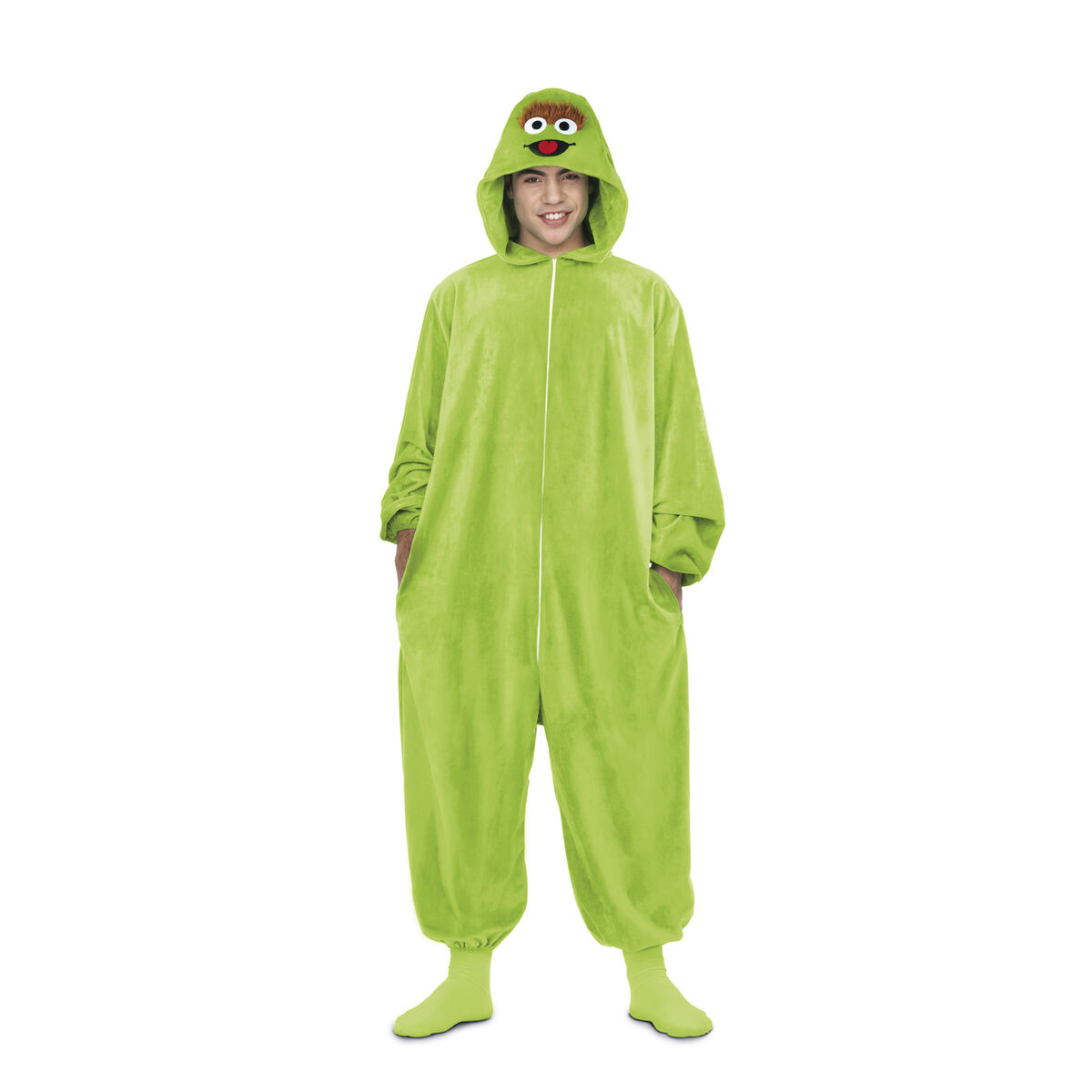 Maskeraddräkt vuxna My Other Me Sesame Street Grön XS