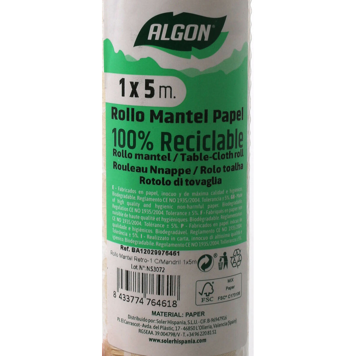 Bordsduk på rulle Algon Engångsanvändning Elegant 1 x 5 m (16 antal) - 4
