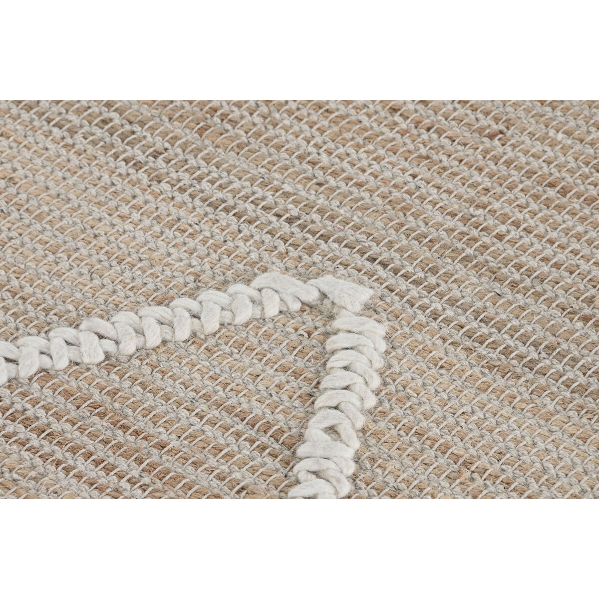 Matta Home ESPRIT Vit Naturell Boho 160 x 230 x 1 cm - 3