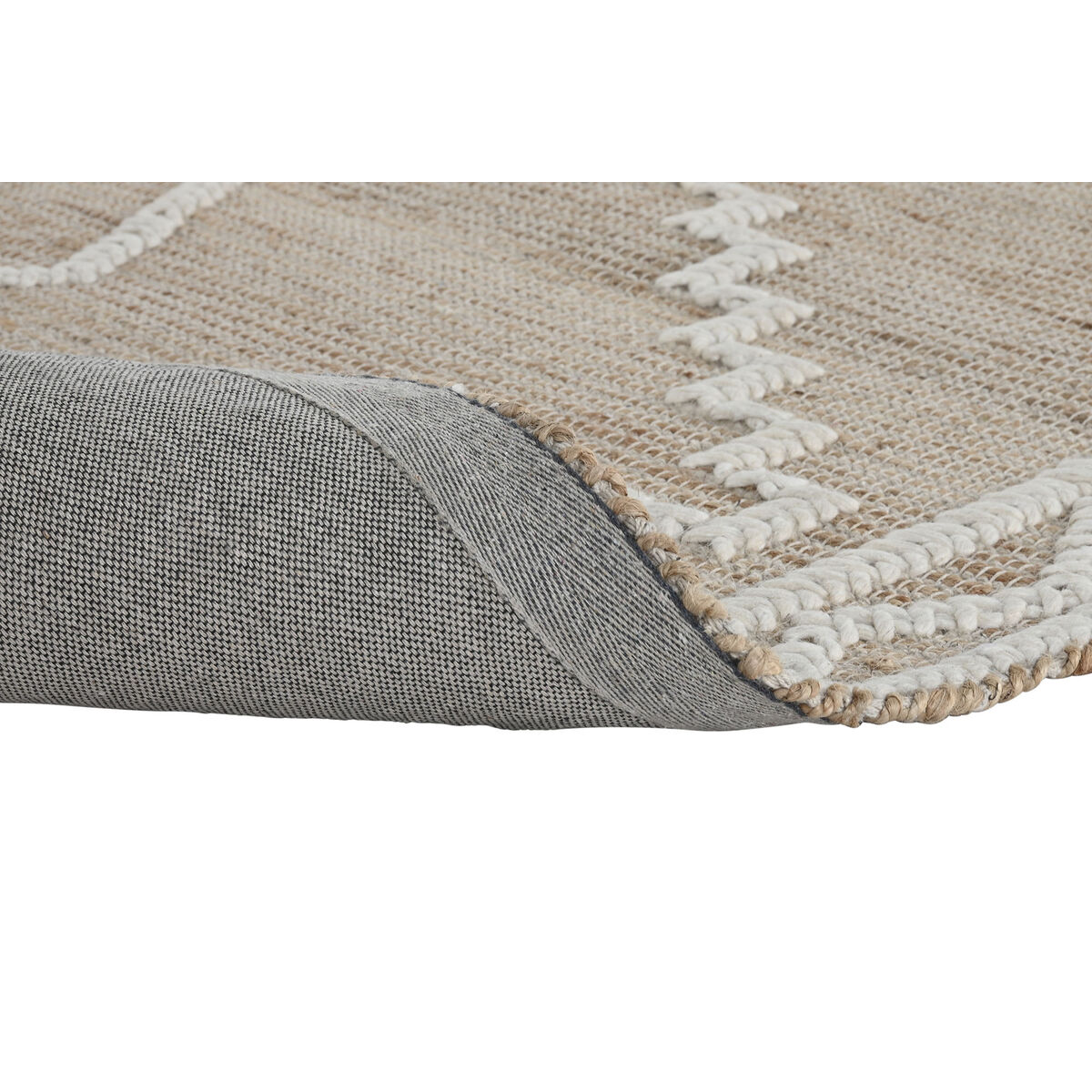 Matta Home ESPRIT Vit Naturell Boho 160 x 230 x 1 cm - 5