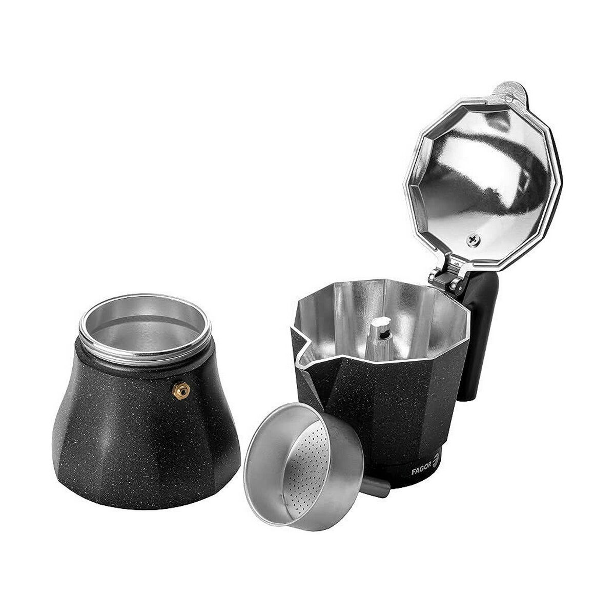 Italiensk Kaffepanna FAGOR Tiramisu Aluminium (9 Koppar) - 8
