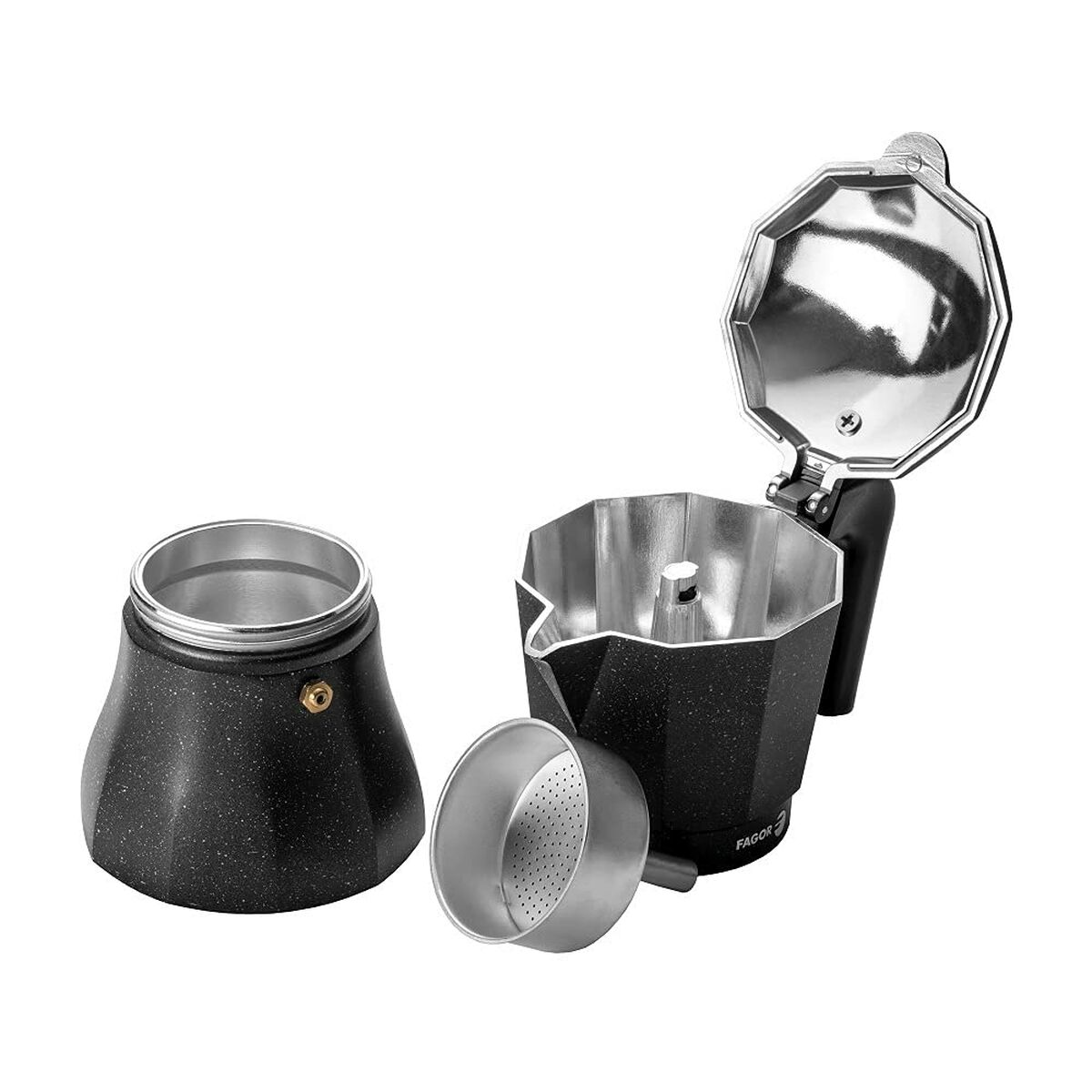 Italiensk Kaffepanna FAGOR Tiramisu Aluminium (9 Koppar) - 3