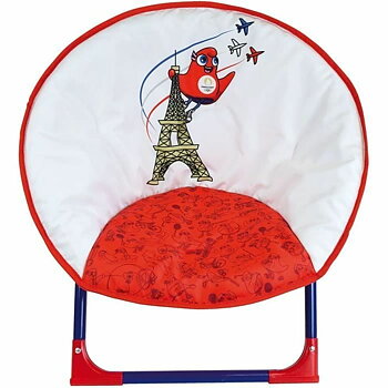 Barnfåtölj Fun House Paris 2024 Olympic Games Vit Röd