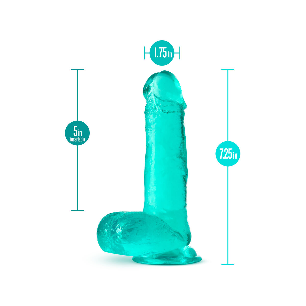 Realistisk dildo Blush B yours TPE Ø 4,4 cm (12,7 cm) - 5