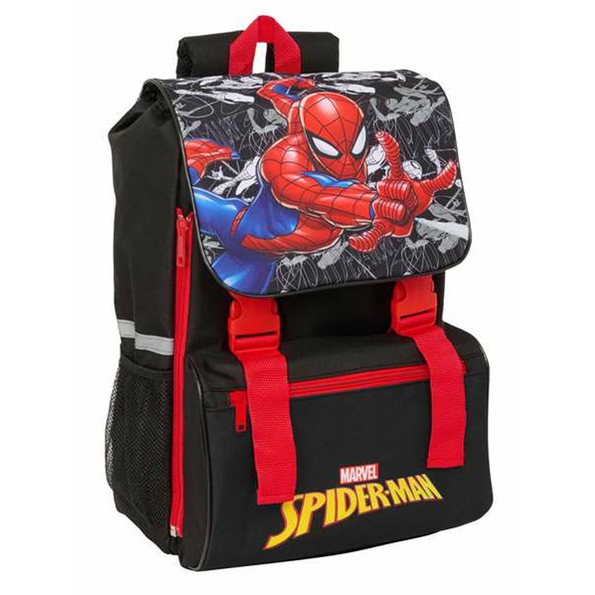 Skolryggsäck Spider-Man Svart Röd 18,5 x 41 x 15 cm