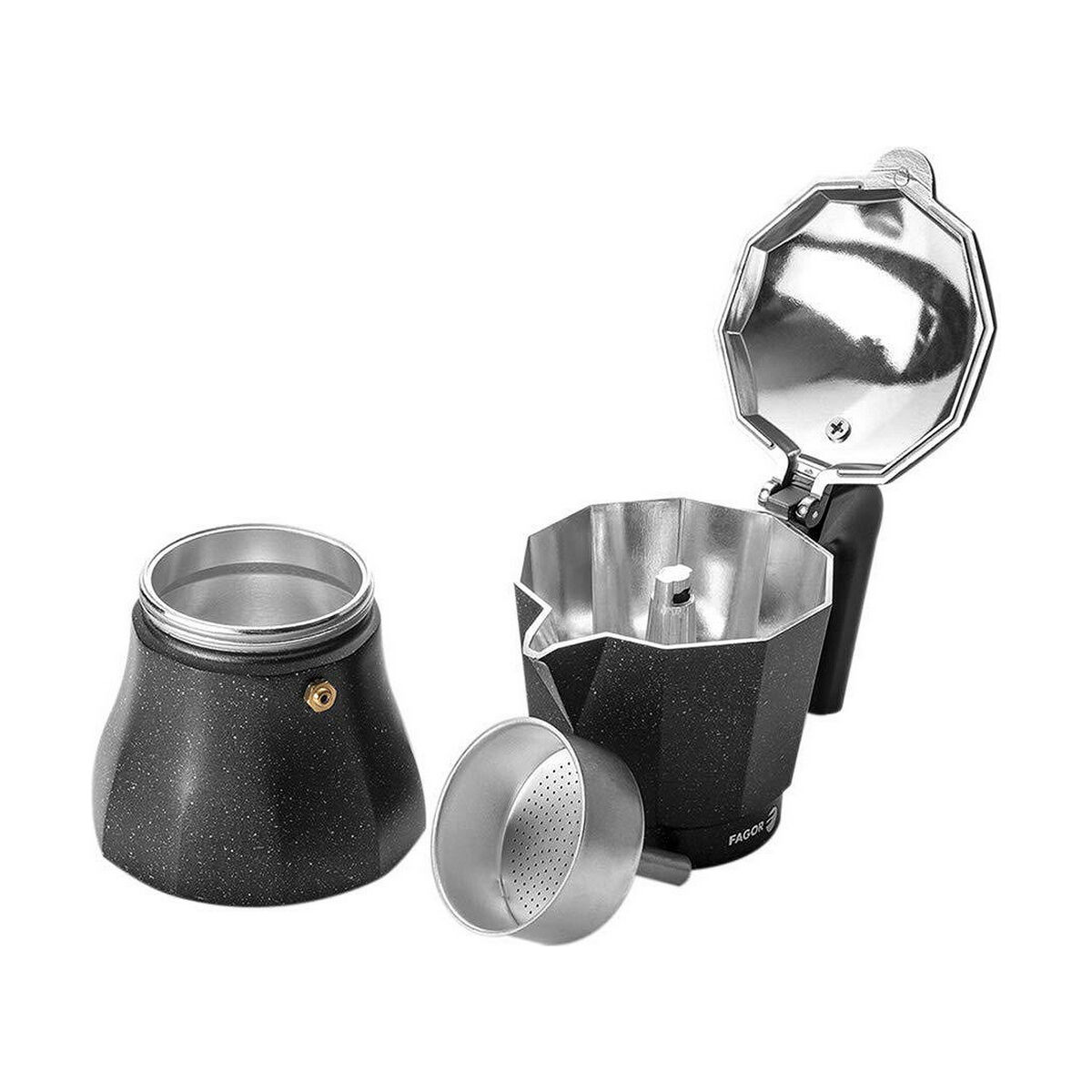 Italiensk Kaffepanna FAGOR Tiramisu Aluminium (12 Csészék) - 10