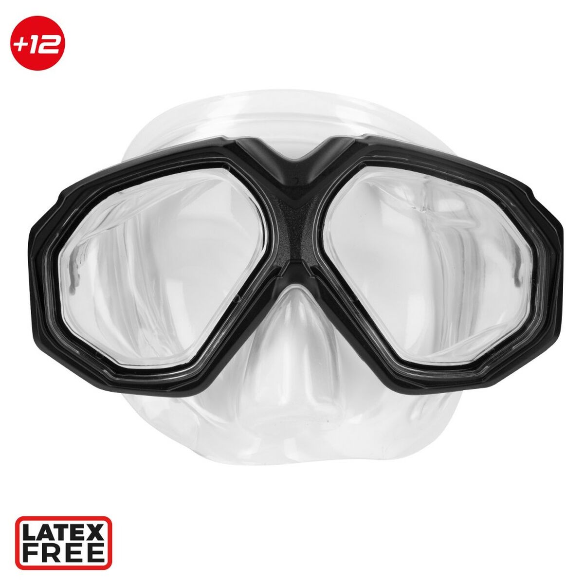 Snorkel och cyklop AquaSport Svart Vuxna (2 antal) - 5