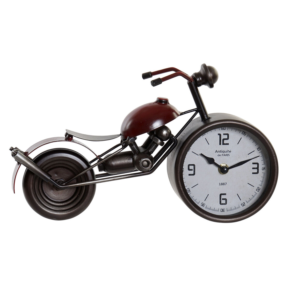 bordsklocka Home ESPRIT Röd Motorcykel Vintage