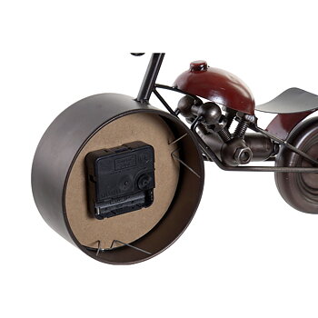 bordsklocka Home ESPRIT Röd Motorcykel Vintage